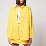 KENZO Women's Printed Denim Shirt - Golden Yellow - UK 12