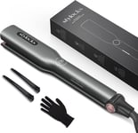 Stylocks Hair Straighteners Wide Plates for Longer Thicker Hair, Ionic for