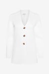 Newhouse - Stickad Blazer Kim - Vit