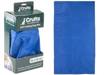 Crufts Comfortable Blue Pet Cooling Mat - 50 x 90cm (1 Pc Ideal for Dogs, Cats, and Pets