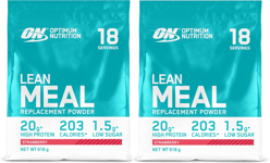 Optimum Nutrition Lean Meal, Strawberry Protein Powder 918g x 2 - BBE 31/01/24