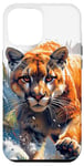 iPhone 15 Plus realistic cougar walking scary mountain lion puma animal art Case