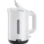 Delonghi Bouilloire blanche 2200 W Delonghi, capacité 1,7L. Ebullition rapide. L21,7xP16xH26cm