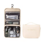 Hängande necessär med handtag Beige