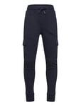 Mango Cargo Jogger Trousers Marinblå