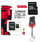 Memory Card For Huawei P30 Lite New Edition Kingston Micro SD 128GB + Karteleser