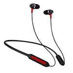 Bluetooth 5.0 écouteurs HiFi Bass Tour de Cou étanche Sport écouteur Casque avec Micro, Noir