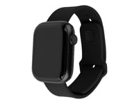 Fixed - Klockräm För Smart Klocka - 38/40/41Mm, Silikon - Svart - För Apple Watch Hermès Series 7, Hermès Series 9, Nike Series 7, Series 10, Series 8, Series 9