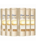 Dove Unisex Visible Glow Self Tan Lotion Fair To Medium 6 x 400ml - One Size