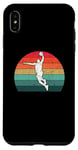 Coque pour iPhone XS Max Vintage Basketball Dunk Retro Sunset Colorful Dunking Bball