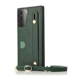Samsung Galaxy S21 5G cover med kortholder - Grøn