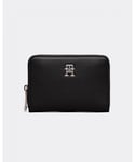 Tommy Hilfiger TH Essential Womens Medium Zip Wallet - Black - One Size
