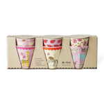 Rice - Melamine Cups with Wildlife Prints - Pink - Small
