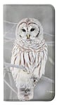 Snowy Owl White Owl PU Leather Flip Case Cover For Samsung Galaxy S10 Plus