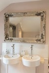 Milton Manor Large Silver Antique Style Big Wall Mirror 4Ft X 3Ft 120cm X 90cm