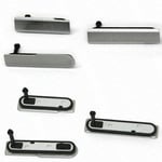 Replacement Port Seal Covers Dust Plug USB SIM For Sony Xperia Z1 Compact Silver