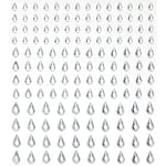 Rhinestone stickers droppar kristall – 288 kristalldroppar. L. 5, 7, 10 mm