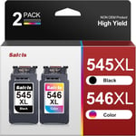 Salols 545 546 Ink Cartridges XL Replacement for Canon Ink Cartridges 545 and 5