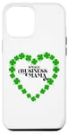 iPhone 12 Pro Max Small Business Mama Green Irish Mom Shamrock Heart Women Case