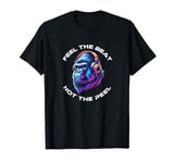 Gorilla with Headphones Feel the Beat Friend Funny Gift T-Shirt
