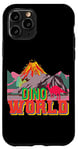 Coque pour iPhone 11 Pro Dinosaure Dino World Volcan avec lave Jurassic