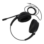 3.5mm Cell Phone Headset With Mic Noise Cancelling Binaural Customer Service GSA
