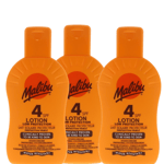Malibu Lotion SPF4 200ml | Sunscreen | Moisturising | Beach Essential X 3
