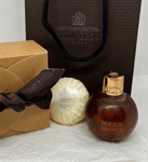 MOLTON BROWN Bizzare Brandy Bath Gel Bauble *BROKEN HANGER* & Soap Gift Set Bag