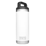 YETI Rambler 18 oz Bottle, Vacuum Insulated, Stainless Steel with TripleHaul Cap, White