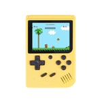 Mordely Klassiska spel Handhållna Retro videospel Gameboy Kids Gifts 500 Classic Game Retro videospel Gul