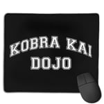 Cobra Kai Dojo Varsity Text Customized Designs Non-Slip Rubber Base Gaming Mouse Pads for Mac,22cm×18cm， Pc, Computers. Ideal for Working Or Game