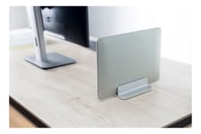 Deltaco Office Adjustable vertical laptop holder Justerbart ställ i aluminium för alla MacBook