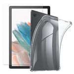 Samsung Galaxy Tab A8 10.5 2021 cover med skærmbeskytter - Gennemsigtigt