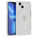 CASE-MATE BLOX Coque carrée pour iPhone 13 – Transparente [Protection Contre Les Chutes de 3 m] [Compatible avec MagSafe] Coque de téléphone magnétique pour iPhone 13 6,1", Technologie