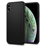 Spigen [Liquid Air] iPhone XS Case, iPhone X Case 5.8 inch with Durable Flex and Easy Grip Design for iPhone XS (2018) iPhone X (2017) 5.8 inch - Matte Black
