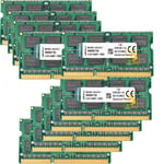Kingston 10x 8GB 2RX8 PC3-12800S DDR3 1600Mhz 204Pin SODIMM Laptop Memory RAM
