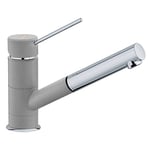 Franke Set Kitchen Sink tap with The Pull-Out spout Sirius Top-Chrome/Stone Grey 115.0476.650 + SR01 Green