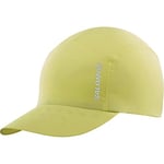 Salomon Cross Compact Unisex Cap Hiking Trail Running Walking, Lightweight & packable, Moisture management, and Recycled fabric, Yellow, One Size