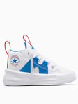 Converse Infant Unisex Ultra Mid Trainers - White/Blue, White/Blue, Size 6 Younger