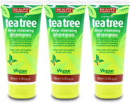 Beauty Formulas Shampoo Tea Tree 200ml | Vegan | Hair Care | Refreshing X 3