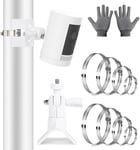 Support de mât universel pour caméra de surveillance Arlo Pro 4 Arlo Pro 3 Arlo Pro 2 eufyCam 2C/2C Pro/3/3C eufyCam 1 et 2 eufyCam E Arlo Ultra Arlo Ultra 2, Support de mât pour caméra (2 p.[F218]