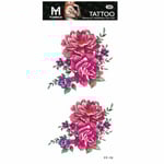 Tillfällig Tatuering 19 x 9cm - Blommor