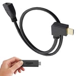 Amazon Fire Stick TV HDMI 0.5m Male to Female Extender Extension Wire Lead Cable