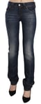 GALLIANO Jeans Blue Washed Mid Waist Straight Denim Casual Pants s. W26