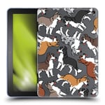 Head Case Designs Border Collie Dog Breed Patterns 6 Soft Gel Case and Matching Wallpaper Compatible With Amazon Fire HD 8/Amazon Fire HD 8 Plus 2020