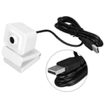 (White) 1080P Webcam 30fps 360° Rotation USB Computer Webcam HD