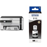 Epson EcoTank ET-M2120 A4 Print/Scan/Copy Wi-Fi Printer with Reﬁllable Ink Tank and Additional Ink Bottle Multipack