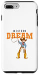 Coque pour iPhone 7 Plus/8 Plus Western Dream Horseback Rider Rodéo Cowgirl Cowboy