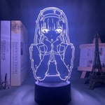 3D Illusion Lamp Led Night Light Anime Zero Two Children Baby Girls Bedroom Decoration Manga Gift Darling in The Franxx Best Birthday Holiday Gifts for Children