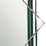 INR Iconic Nordic Rooms Dusjnisje ARC 4 Måltilpasset Brushed Stainless / Opal Klart Glass
